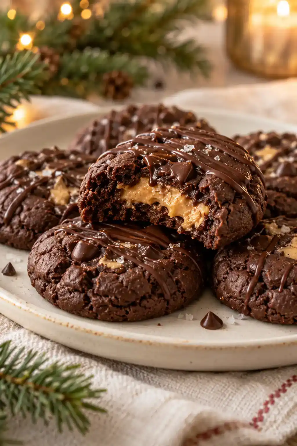 Double Chocolate Peanut Butter Cookies