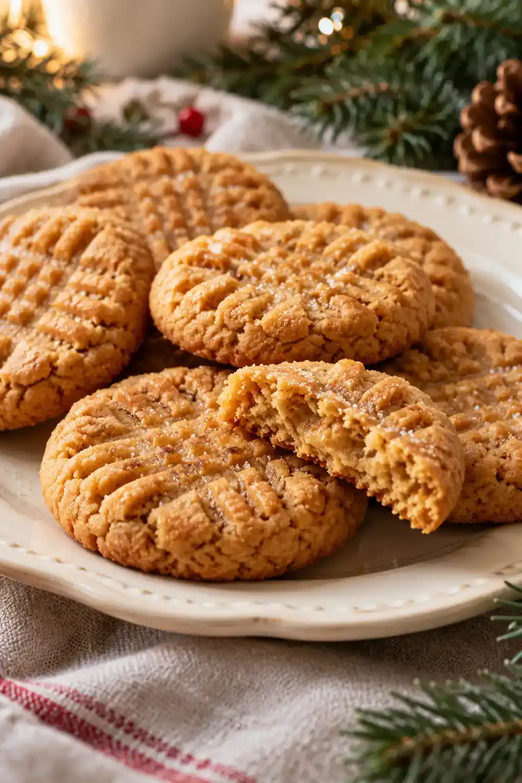 Peanut Butter Cookies Without Flour | Christmas Peanut Butter Cookies