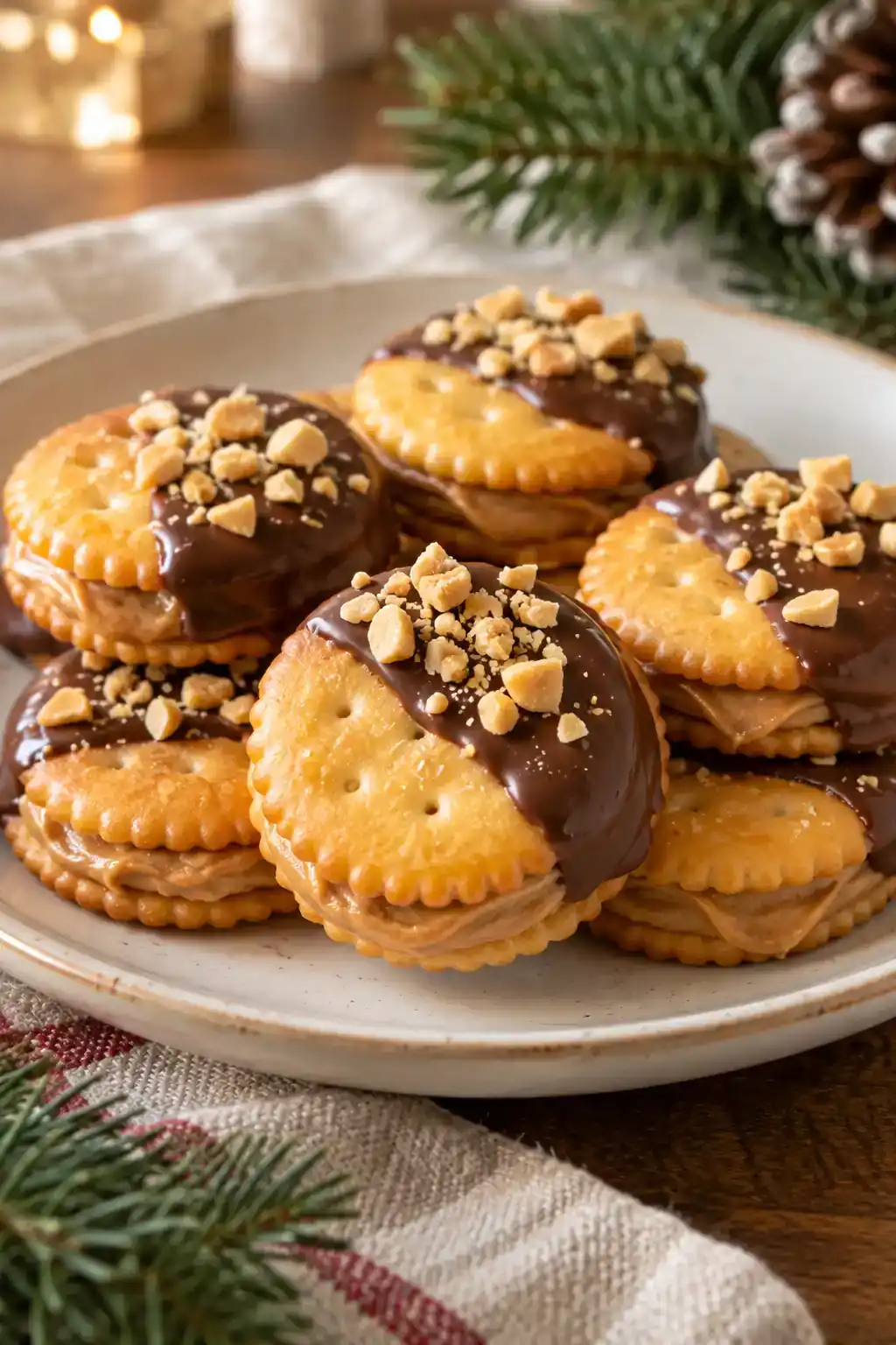 Peanut Butter Ritz Cracker Cookies