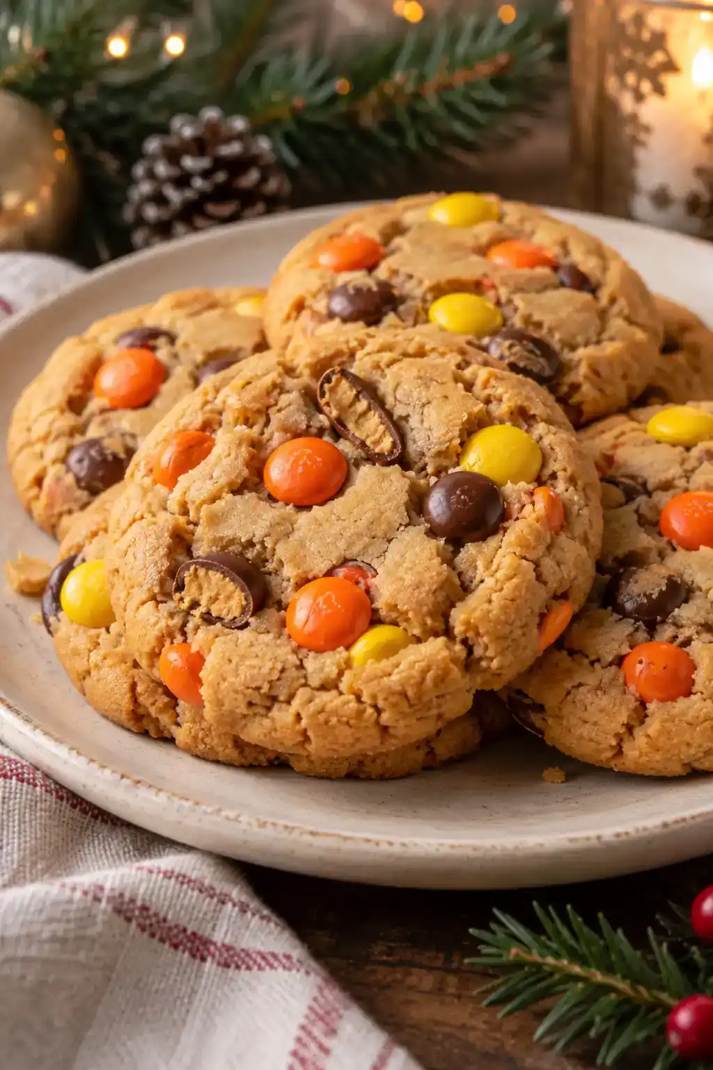 Reese’s Pieces Peanut Butter Cookies