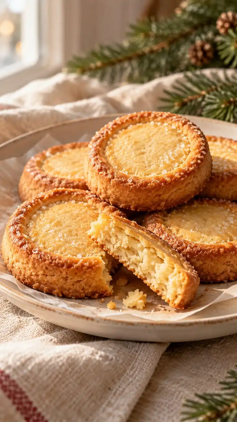 Breton-inspired yolk-rich shortbread baked in rings for a tall, tender, lightly leavened crumb.