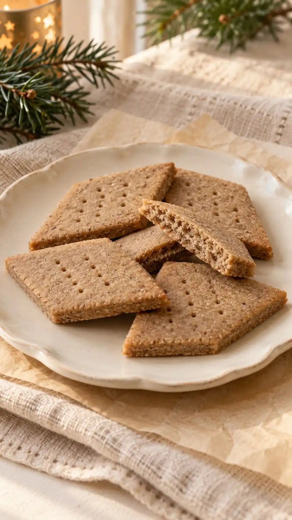 Sieved cooked yolk and a rye-rich rubbed dough make compact, sandy diamonds for the Christmas tin.