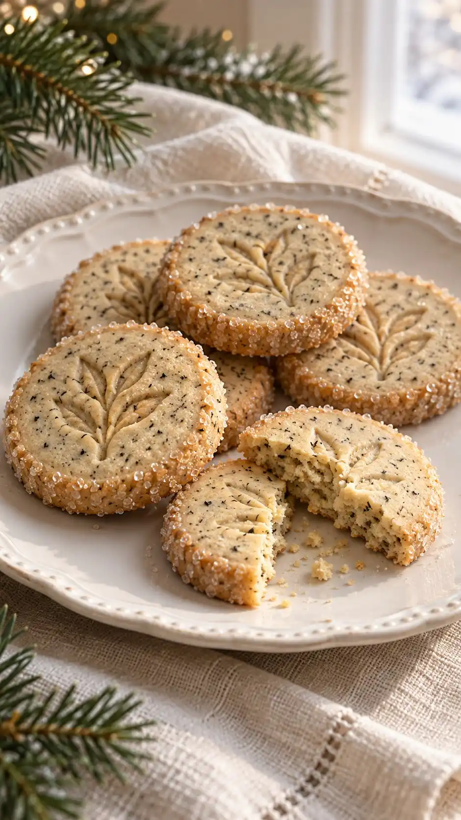 Earl Grey Sugar-Crusted Shortbread Stamps