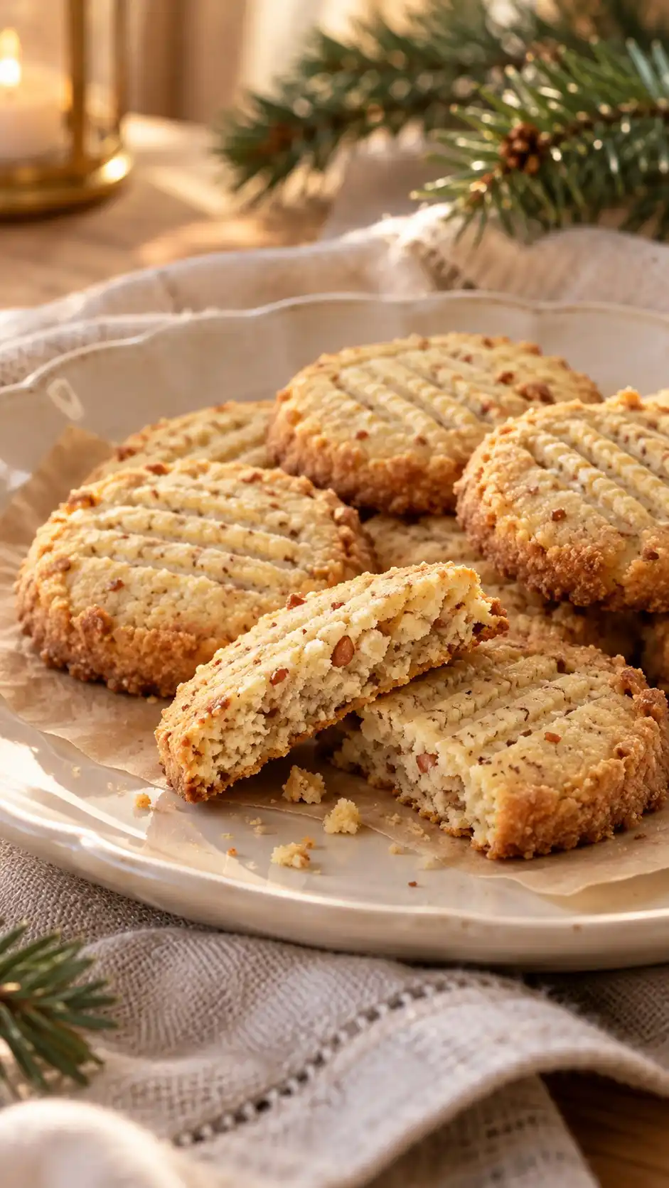 Gluten-Free Almond Christmas Shortbread