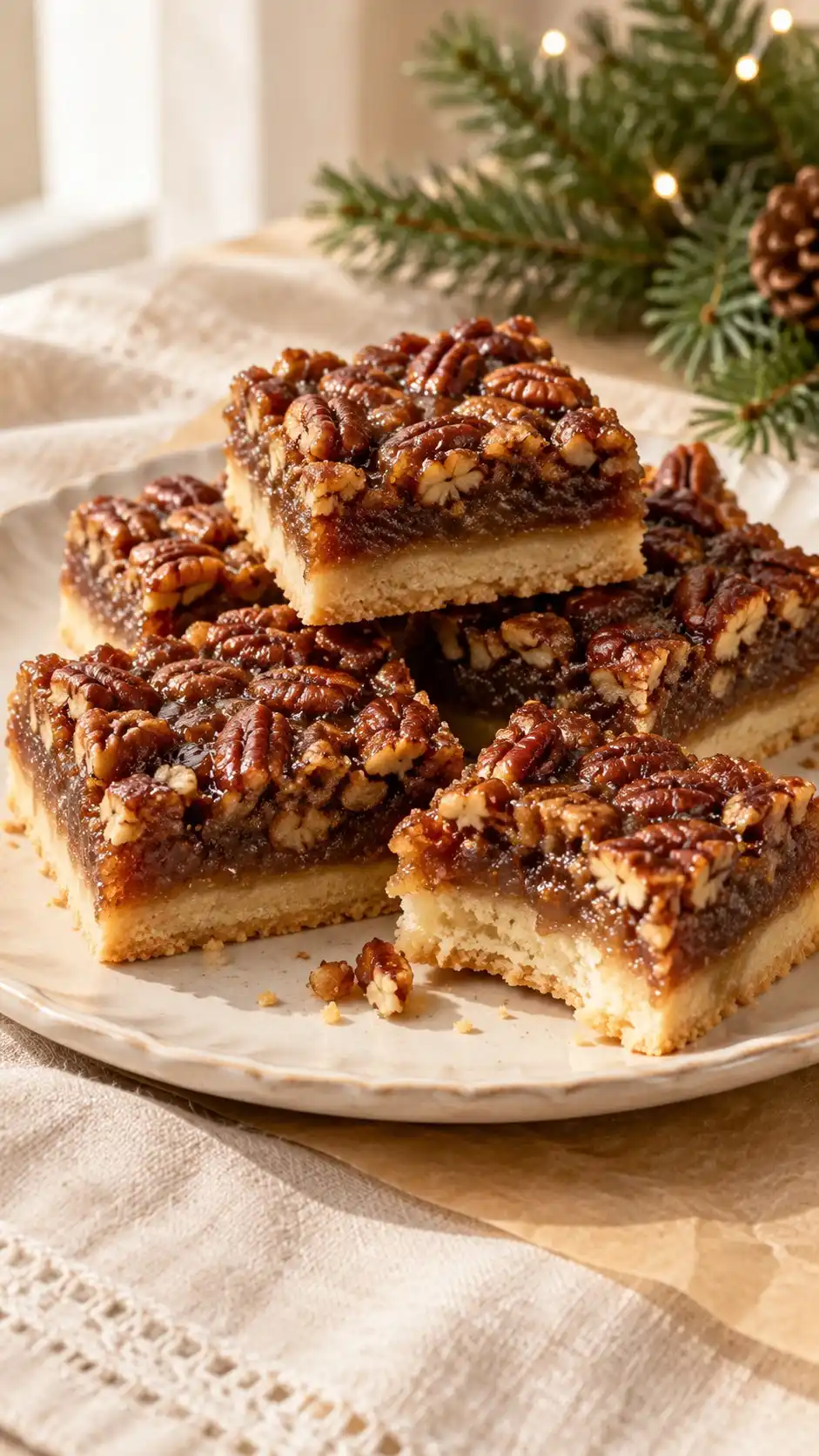 Pecan Pie Shortbread Squares