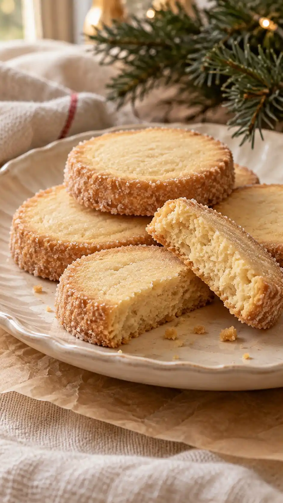 Toasted-Flour Christmas Sablés | Christmas Shortbread Cookies