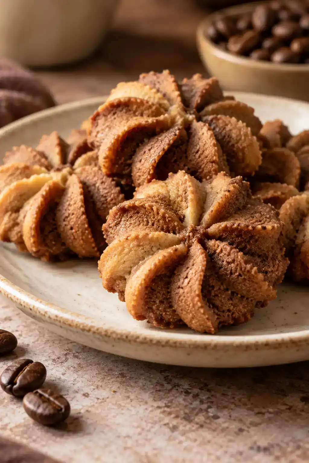 Mocha Spritz Cookies