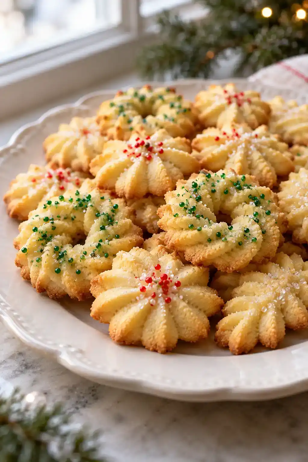 Spritz Cookies for Cookie Exchange