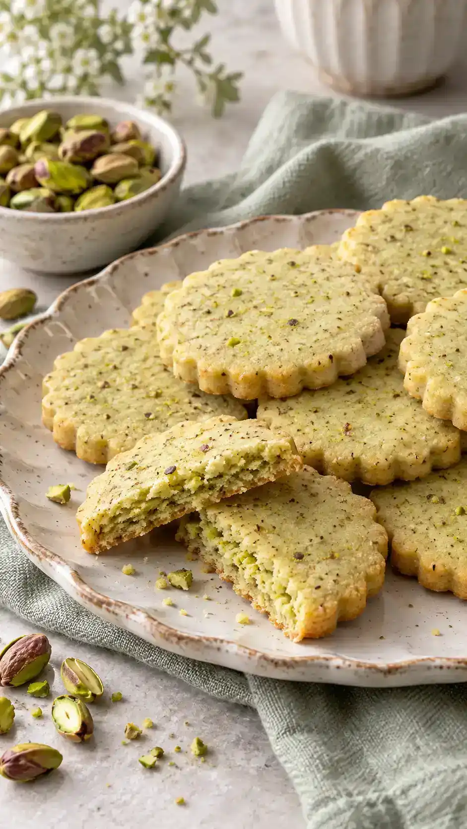 Pistachio Sugar Cookies