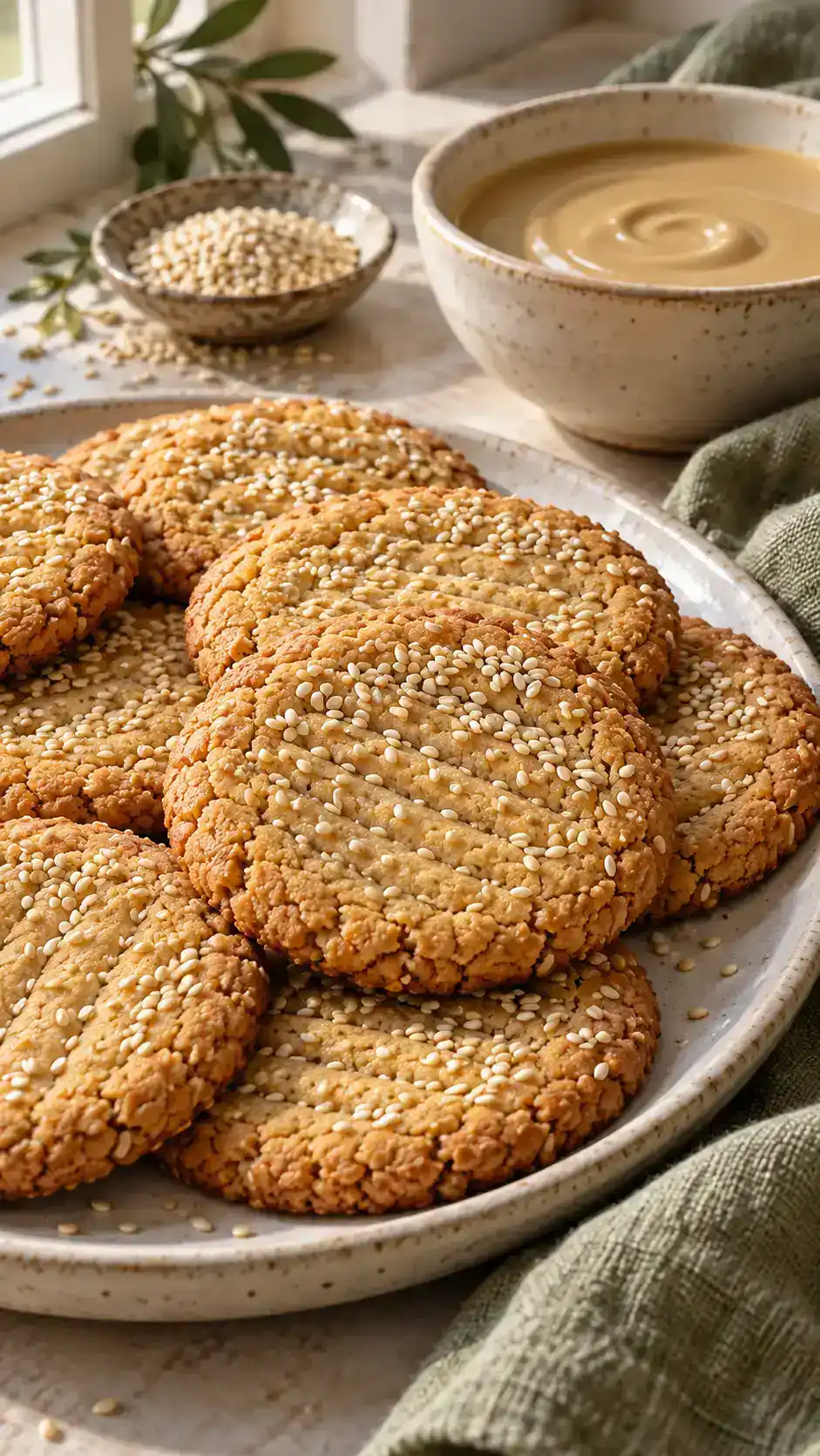 Tahini Sugar Cookies