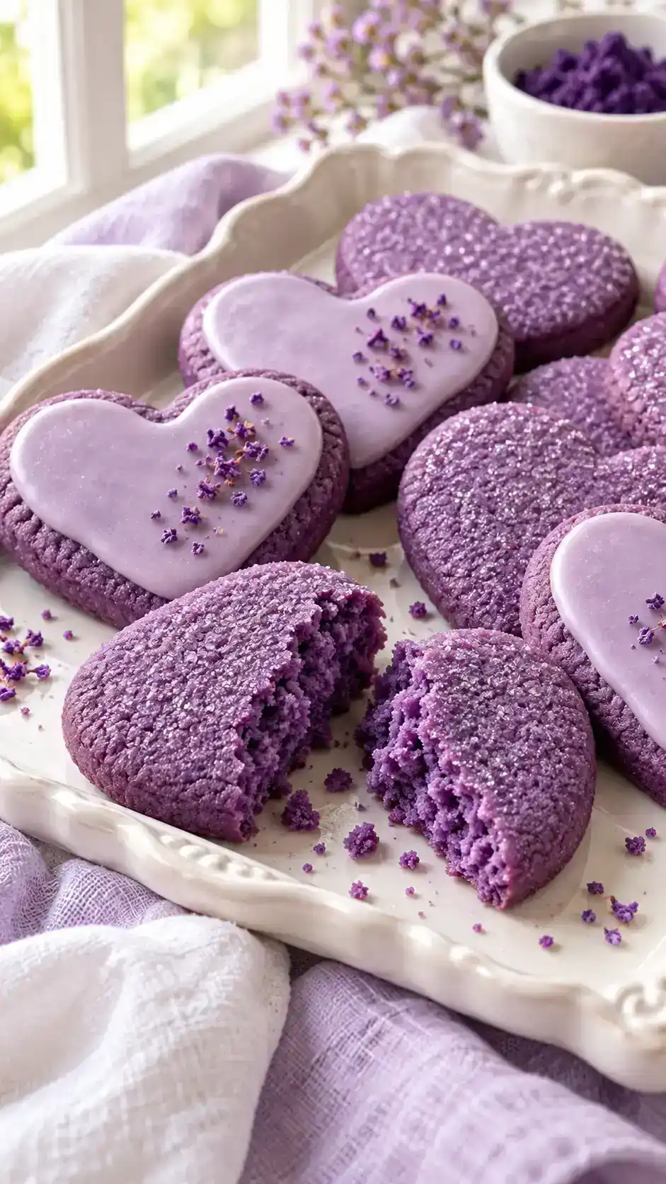 Ube Sugar Cookies