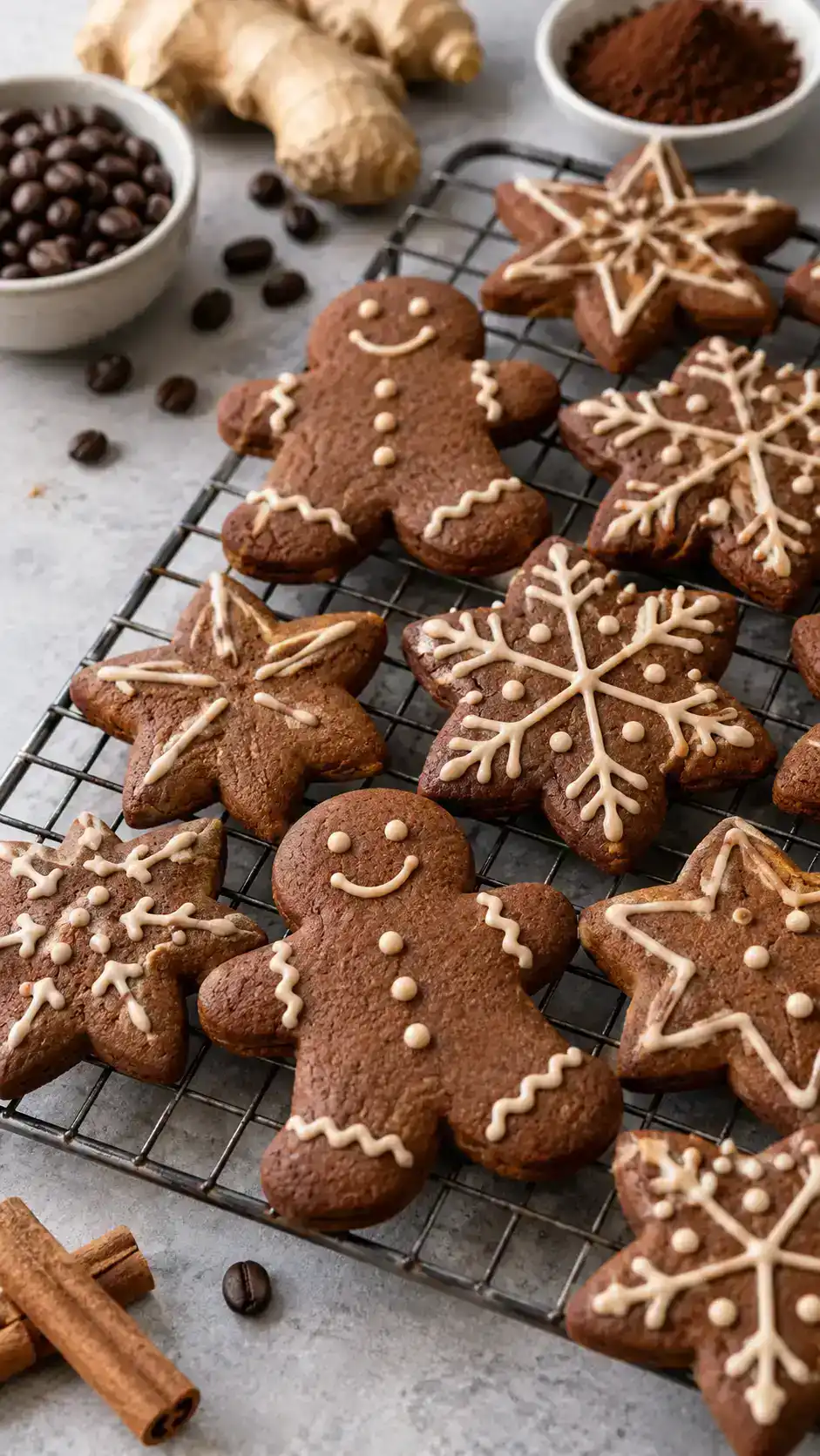 Mocha Gingerbread Cookies