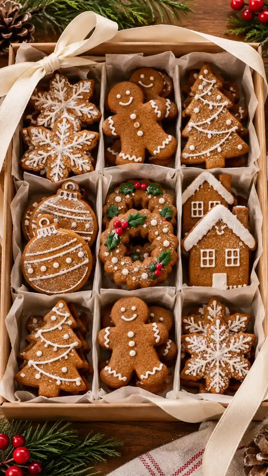 Dark molasses gingerbread rounds with ginger, cinnamon and a gently chewy center.