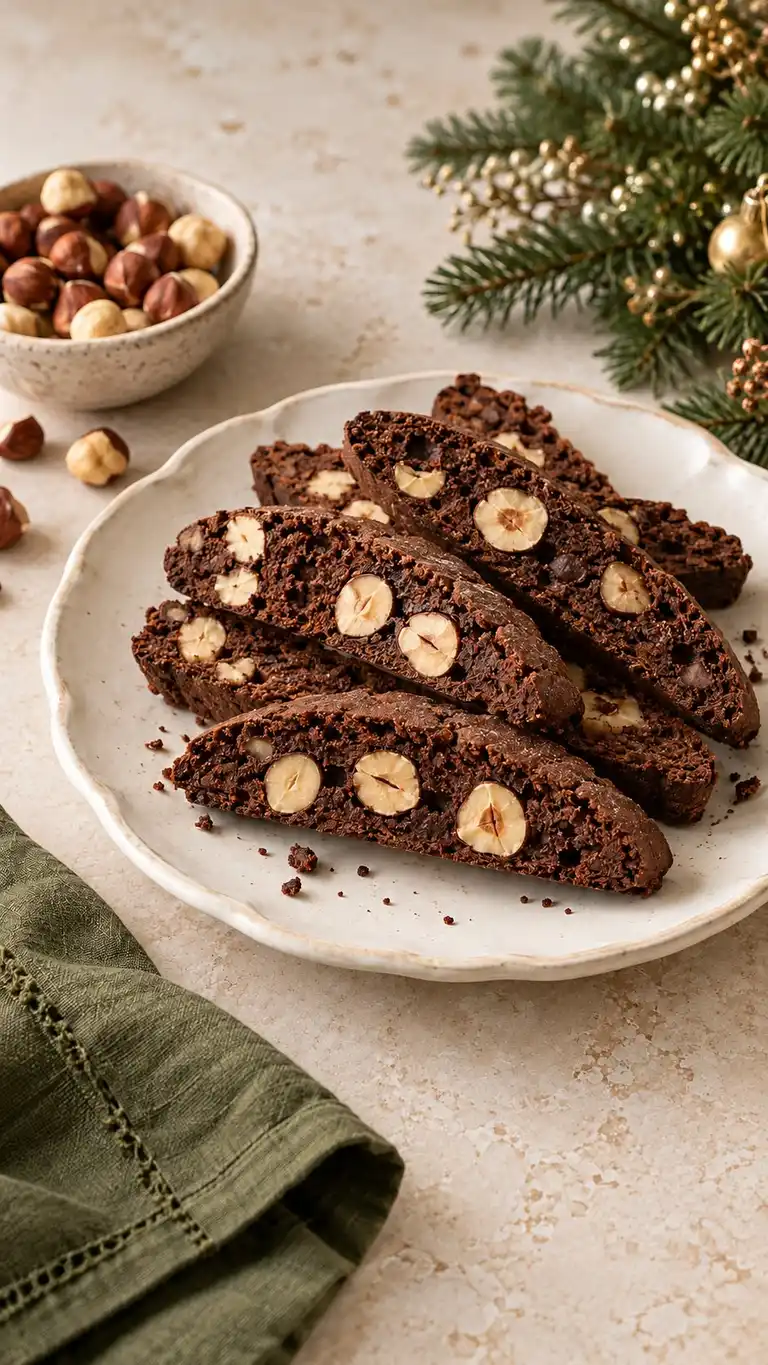 Chocolate Hazelnut Biscotti
