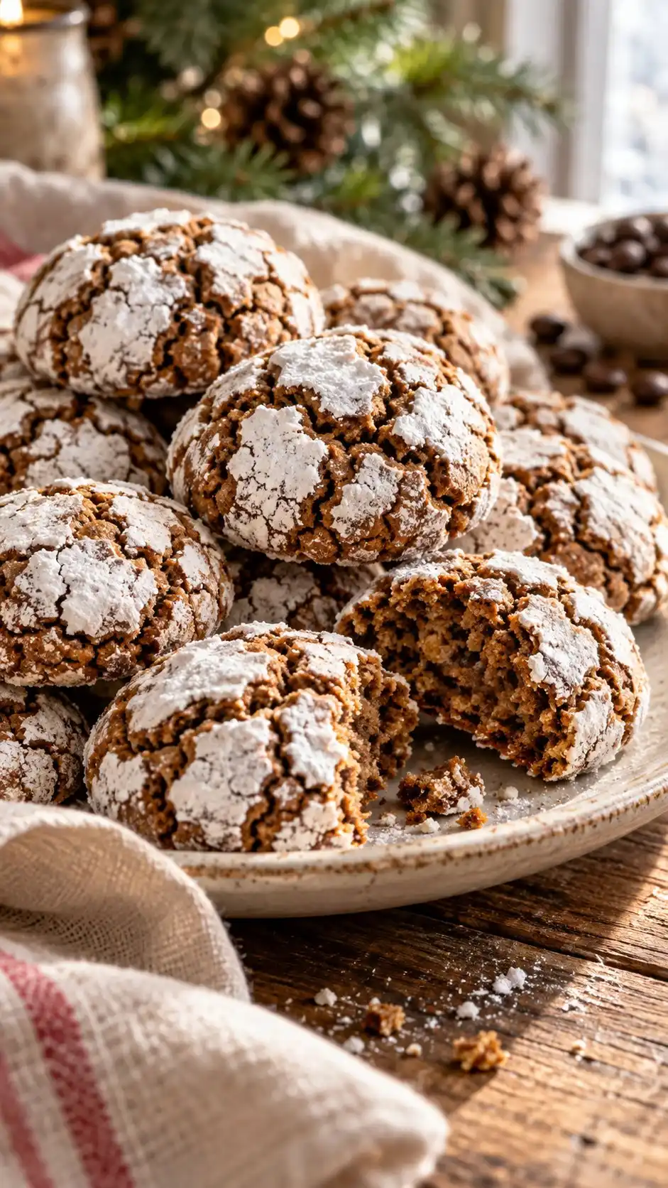 Coffee Amaretti | Italian Christmas Cookies