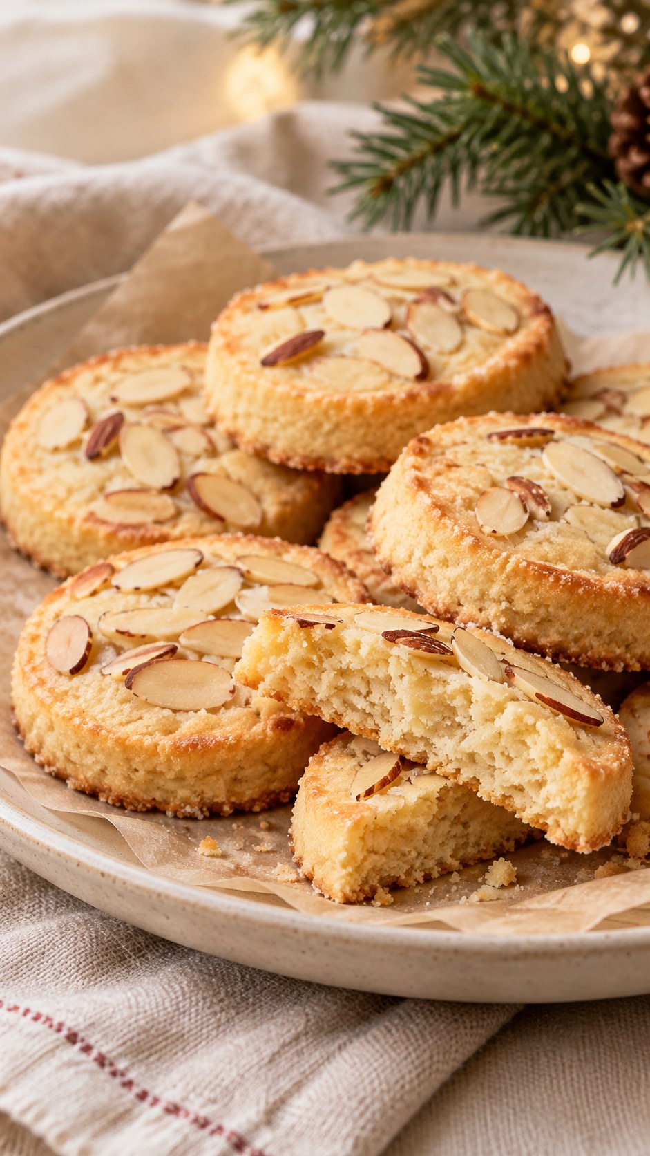 Almond-Paste Christmas Shortbread