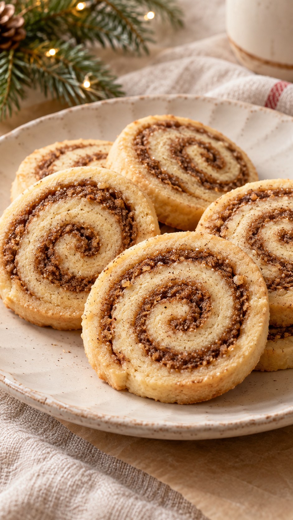 Chai Swirl Shortbread Spirals