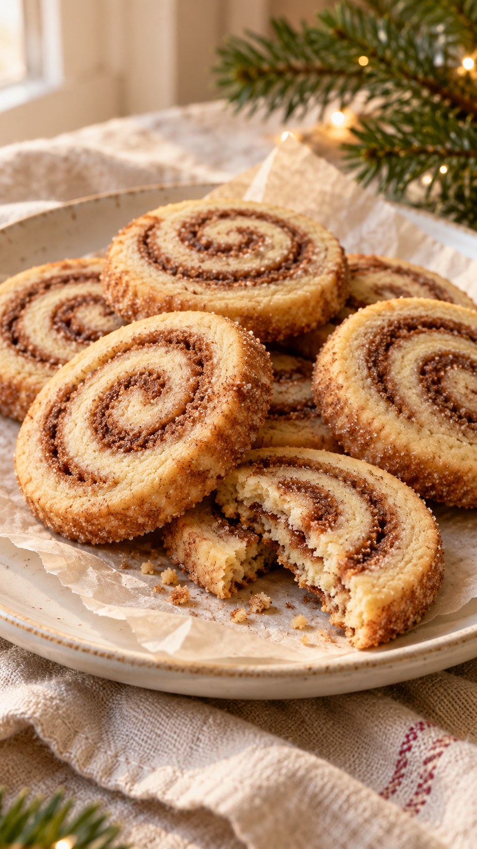 Cinnamon-Swirl Christmas Shortbread