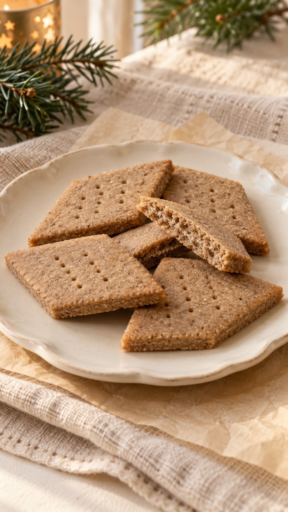 Cooked-Yolk Rye Shortbread Diamonds