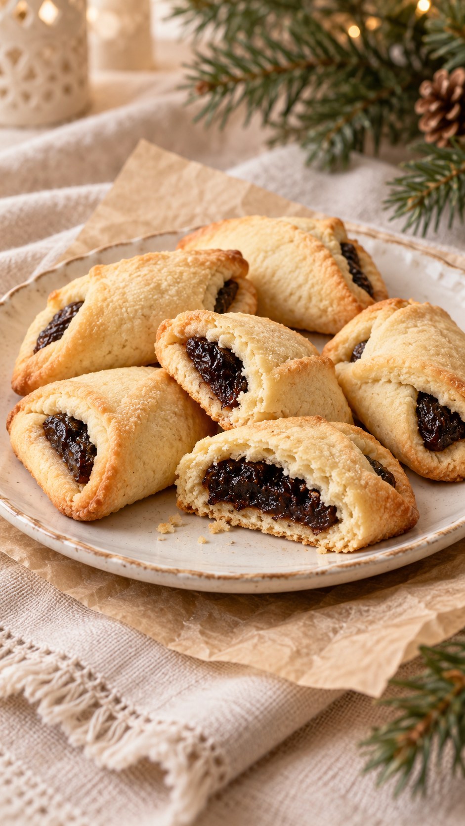 Cream-Cheese Prune Shortbread Pockets