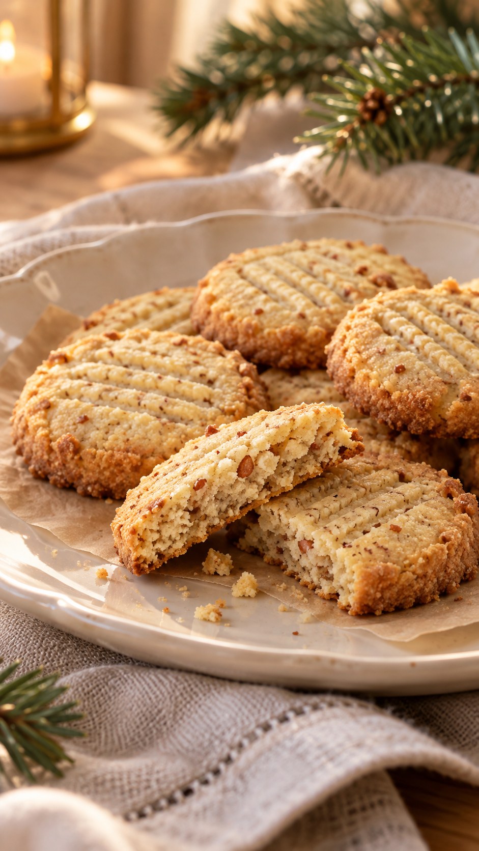 Gluten-Free Almond Christmas Shortbread