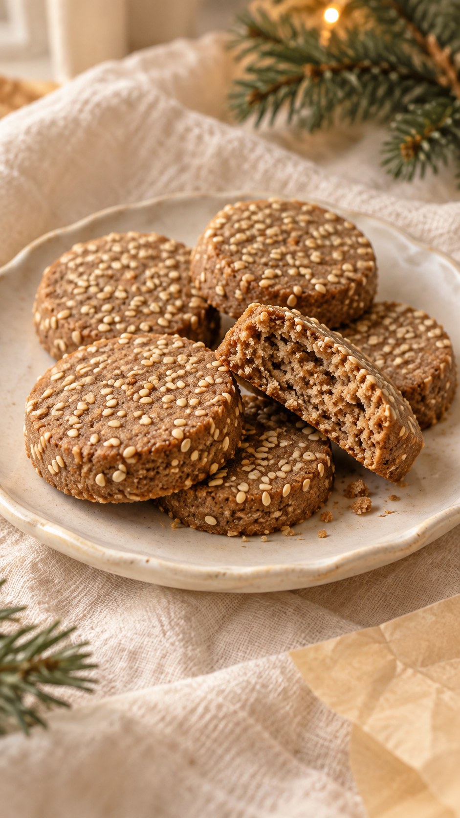 Gluten-Free Teff Sesame Shortbread