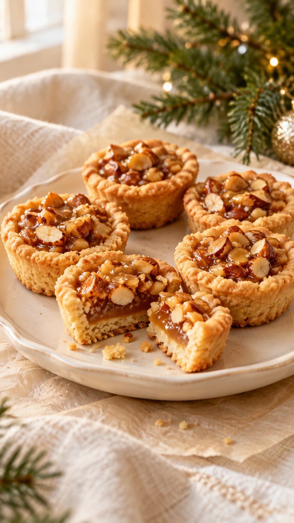 Honey Almond Shortbread Crunch Cups