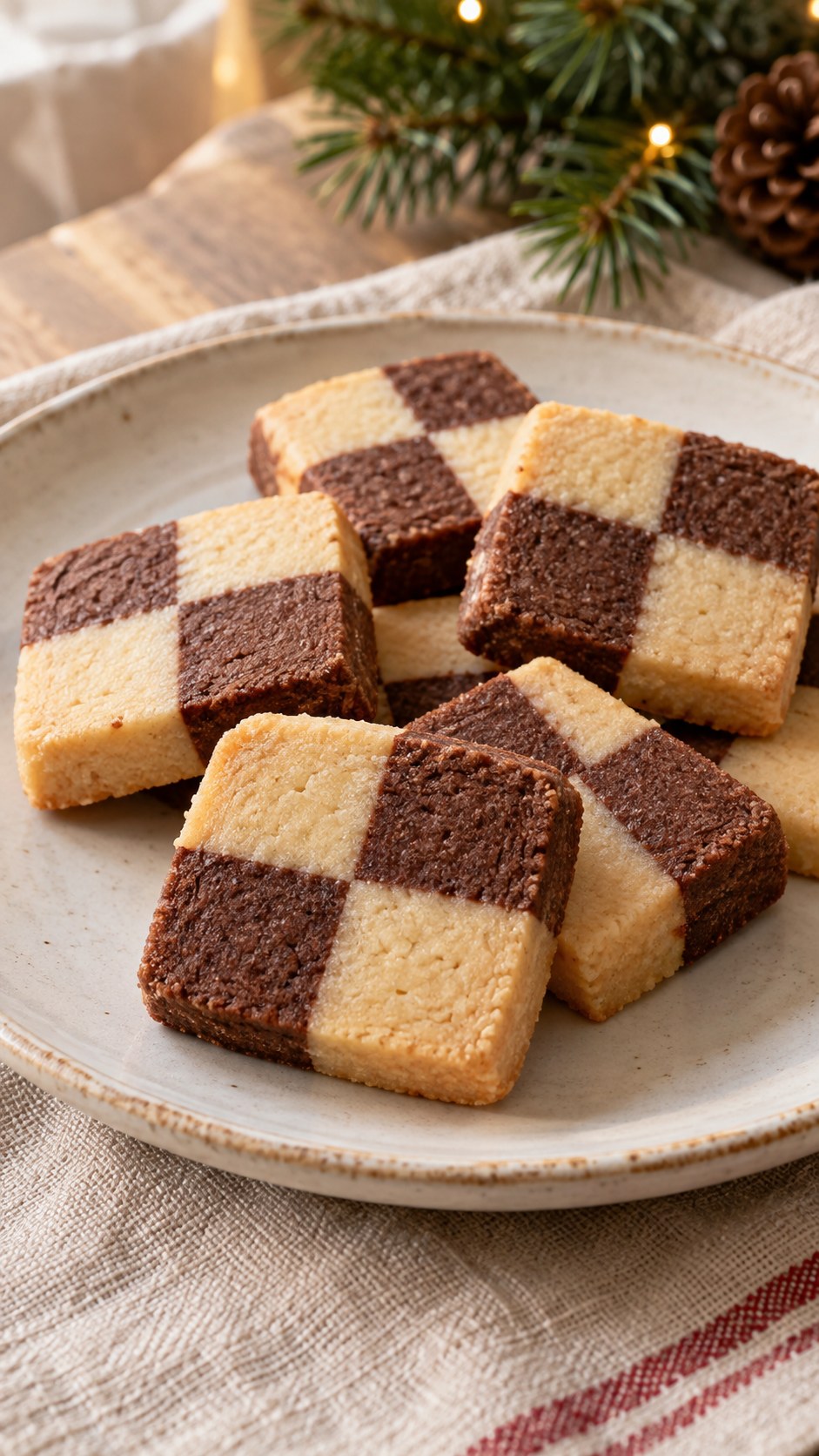 Maple Miso Shortbread Checkerboard