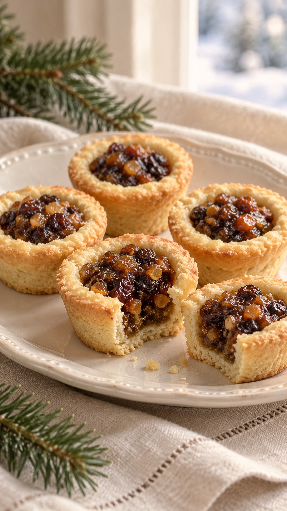 Mincemeat-Filled Shortbread Cup Cookies