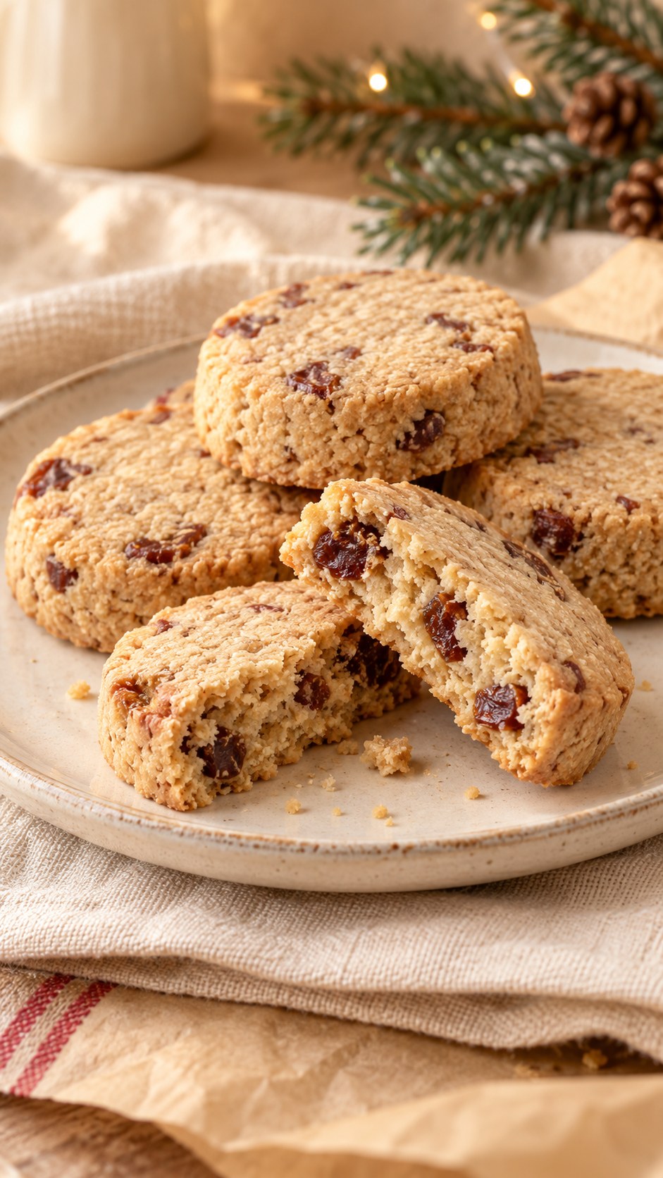 Oat-Flour Date Shortbread Slices