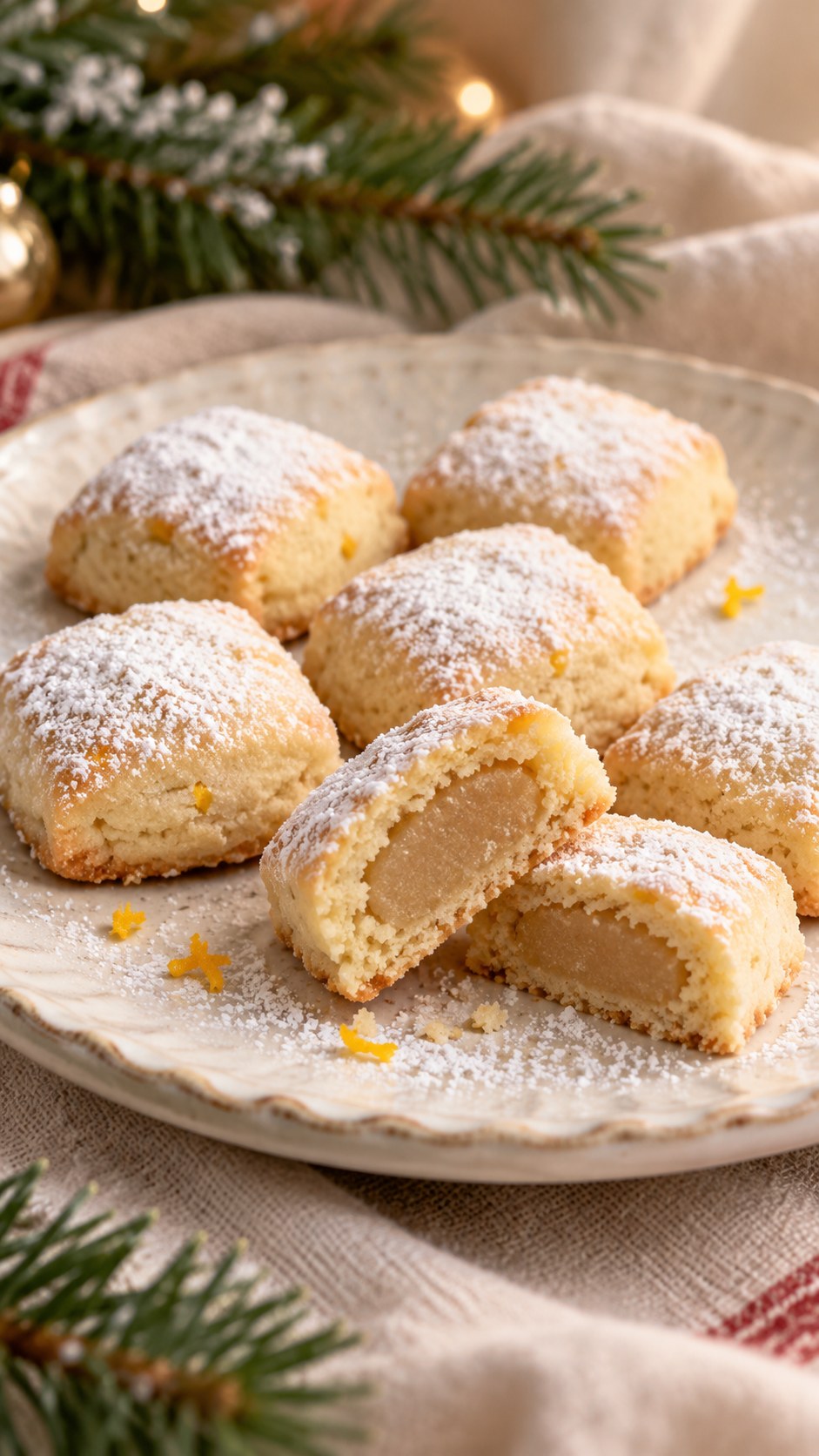 Stollen Marzipan Shortbread Bites