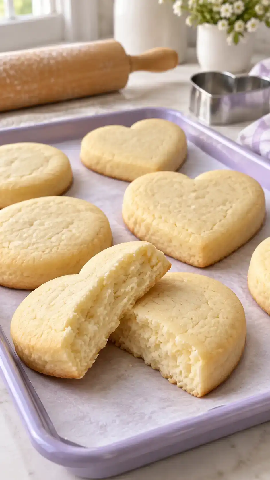 Thick cream-cheese sugar-cookie cut-outs with soft centers, ready to roll and bake without refrigerator waiting.