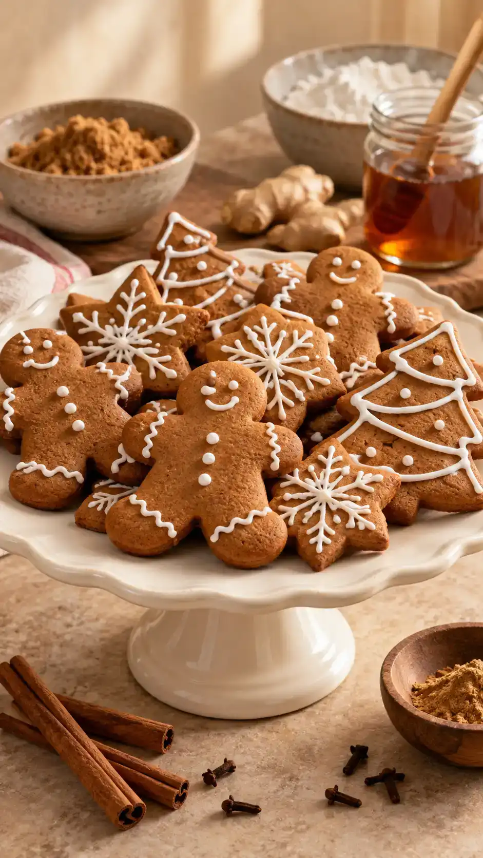 Quick small-batch gingerbread cut-outs made with cold butter and dark brown sugar, without a scheduled dough chill.