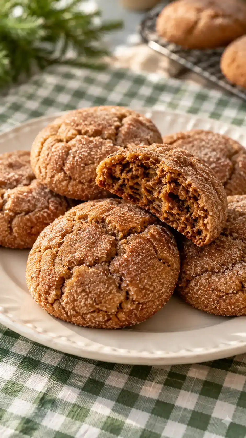 Brown butter gingerbread snickerdoodles with cream-of-tartar tang, pillowy centers and a fragrant spiced sugar coating.