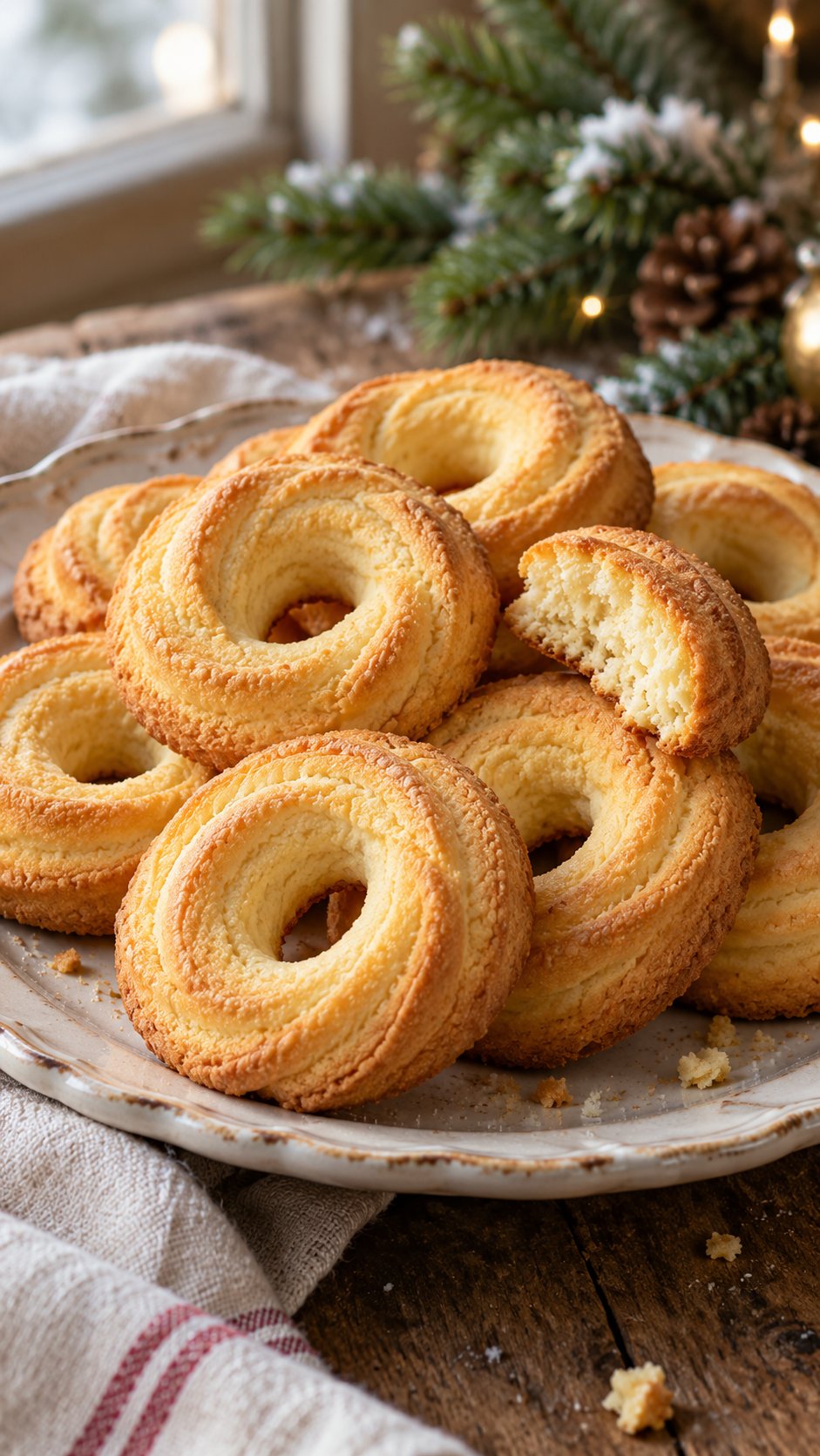 Golden yolk-rich butter rings inspired by the traditional cookies of Burano, scented with lemon and vanilla.