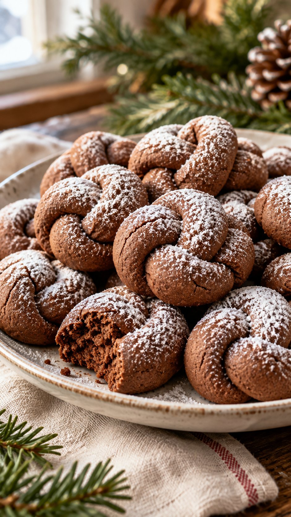 Cocoa Knot Cookies
