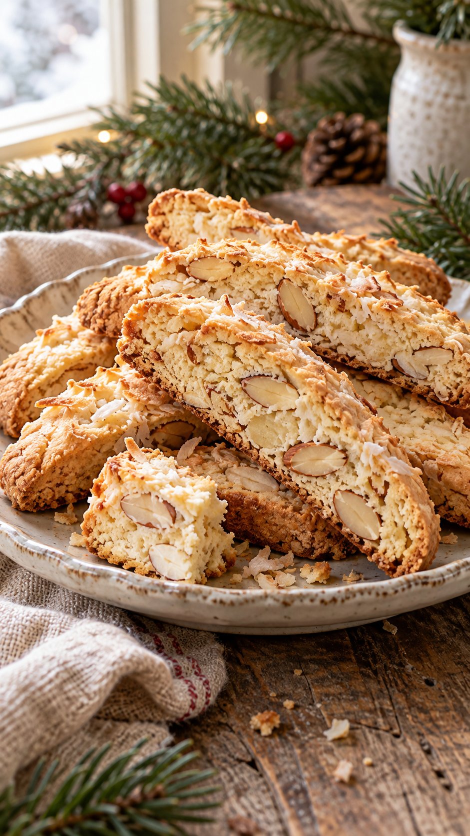Coconut Almond Biscotti