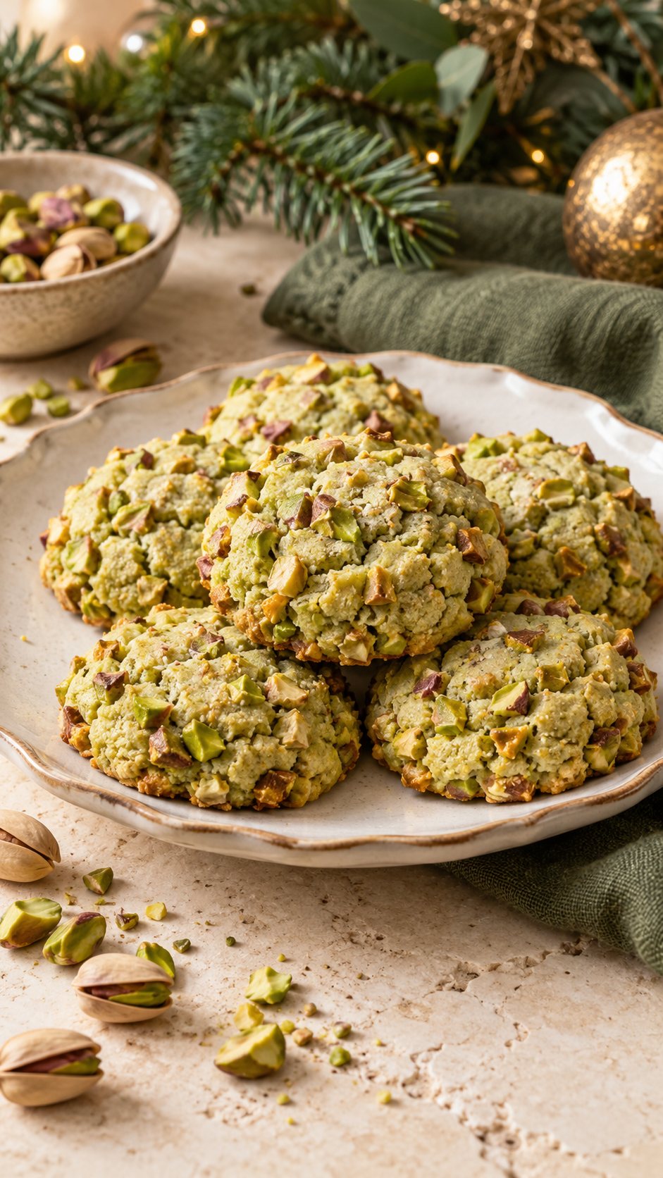 Pistachio Almond Cookies