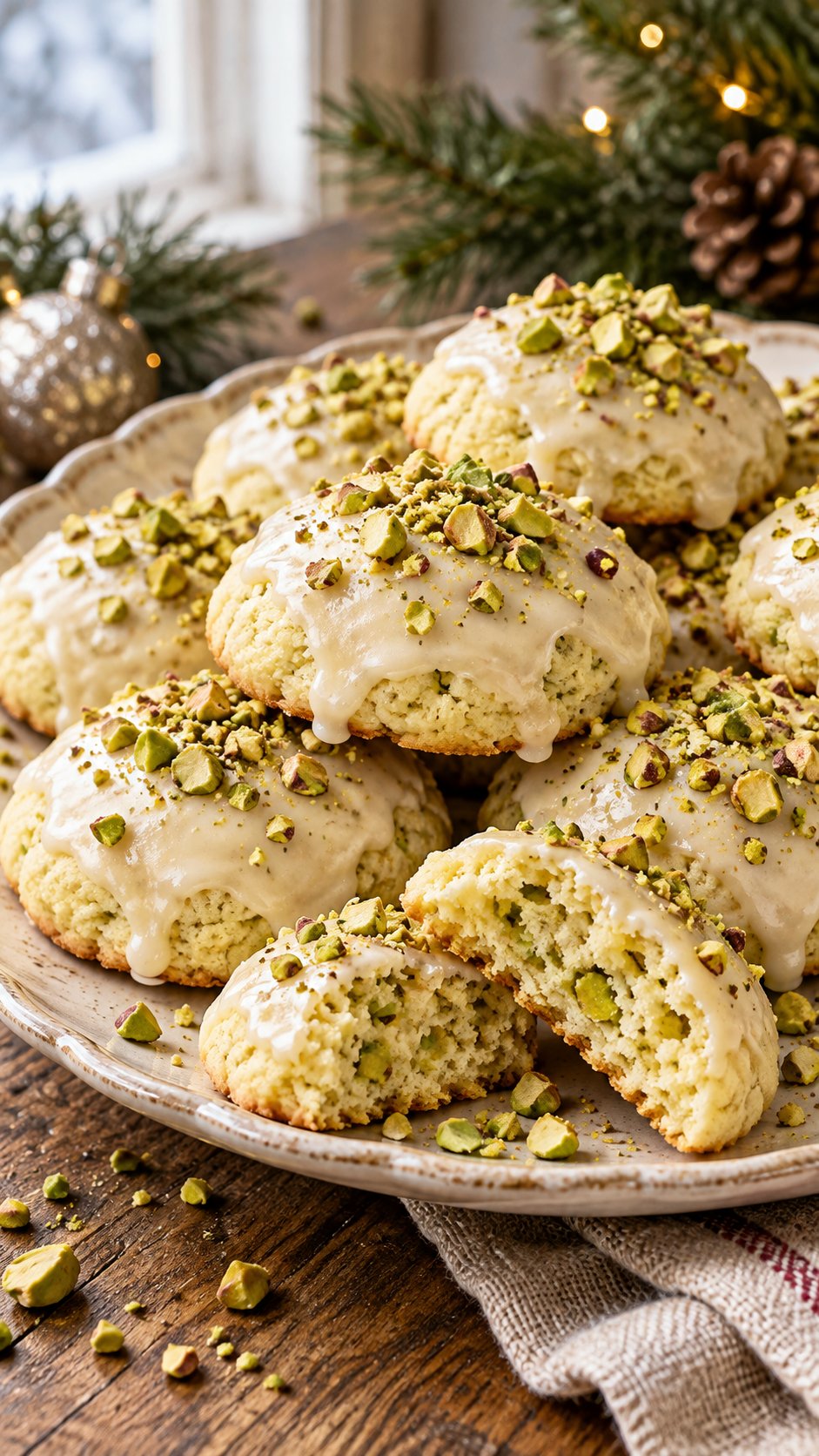 Pistachio Ricotta Cookies
